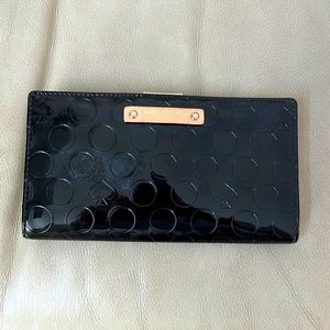Black Patent Kate Spade Wallet
